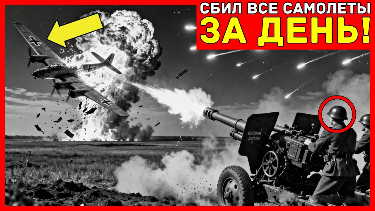 Его НЕНОРМАЛЬНОЕ расположение зениток СБИЛО 23 самолёта за НЕДЕЛЮ—метод засекретили до 1991 года...