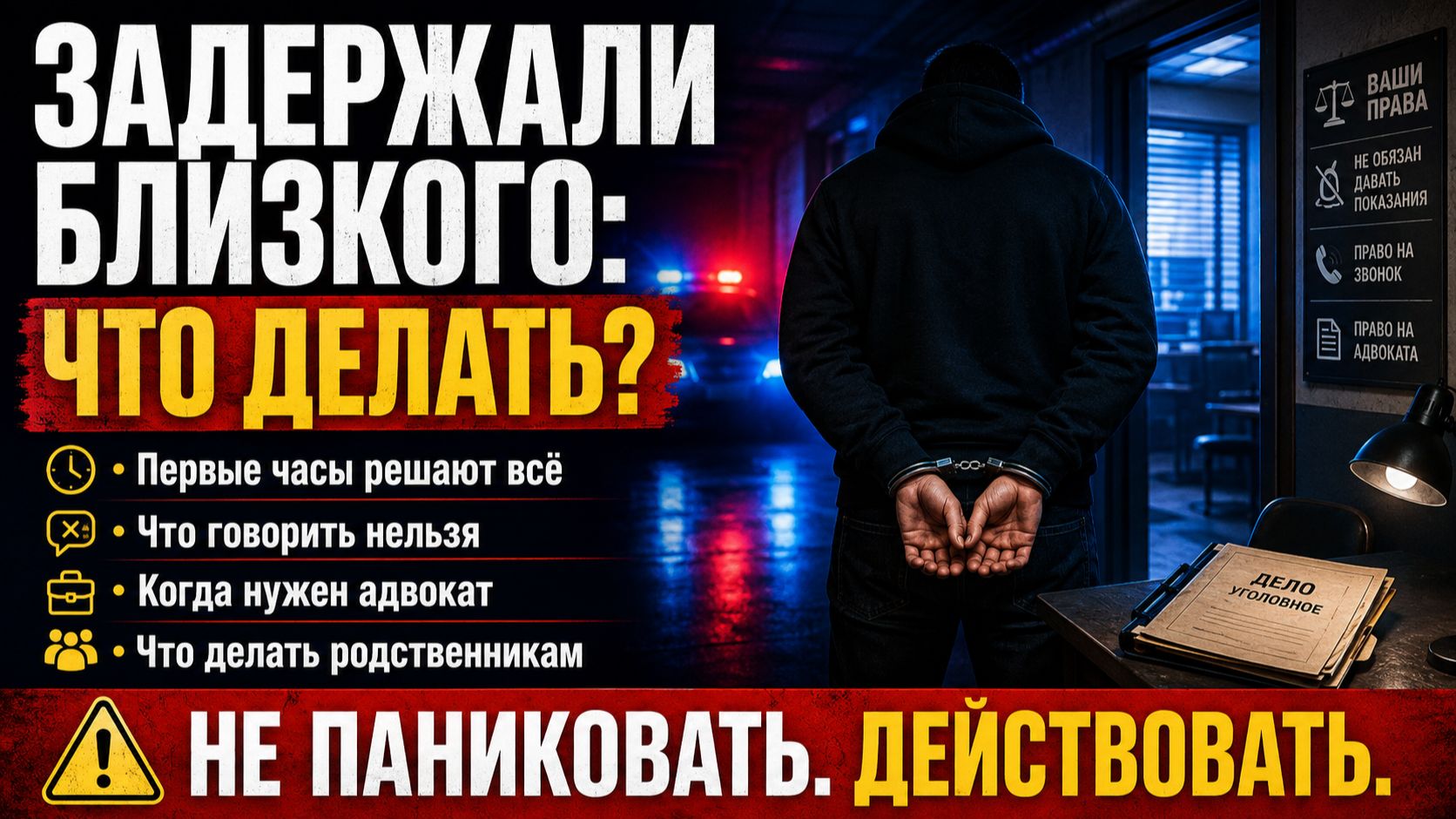 Задержали близкого: что делать?