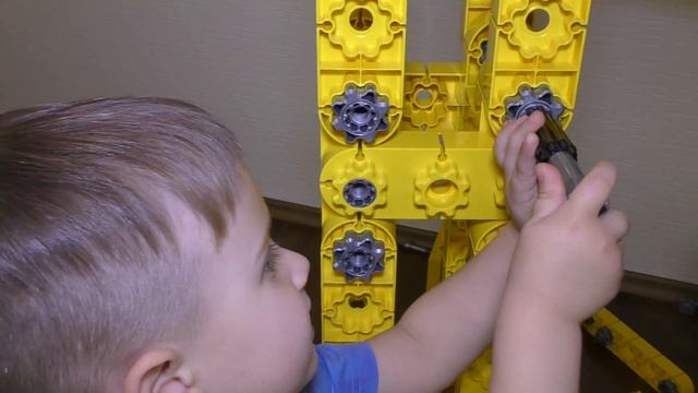 Супер большой кран конструктор гигант 165см Кидитек unboxing Big Crane