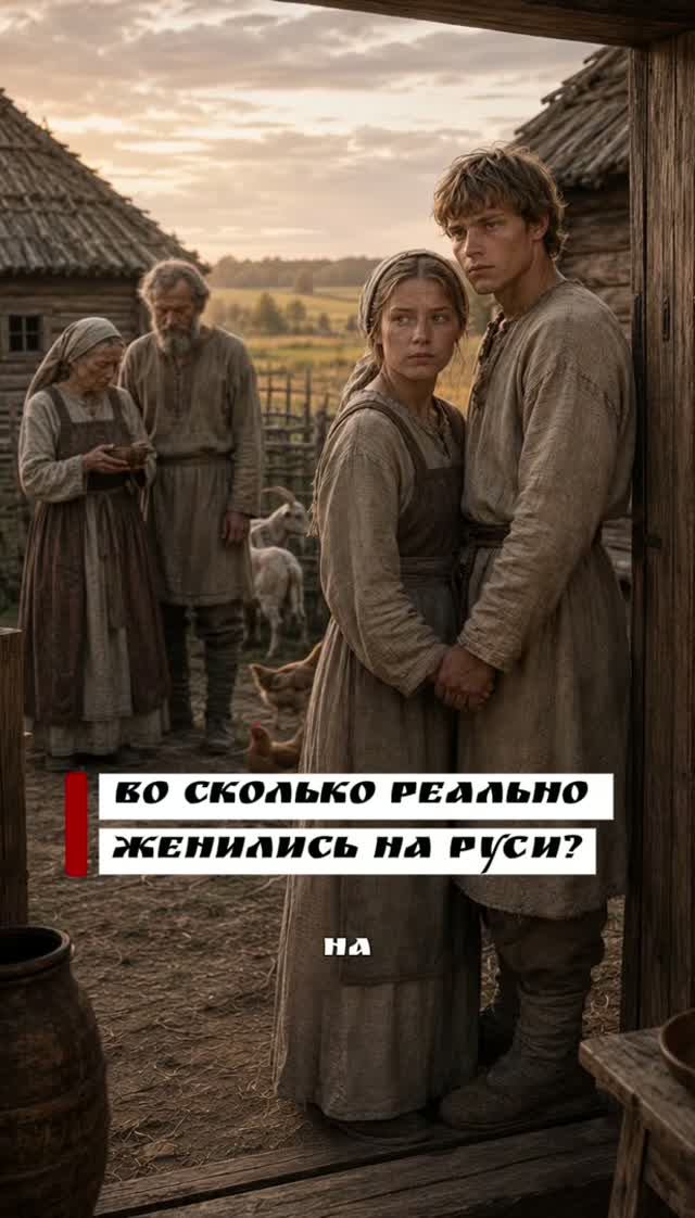 Во сколько на Руси женились?  светославъ русь история