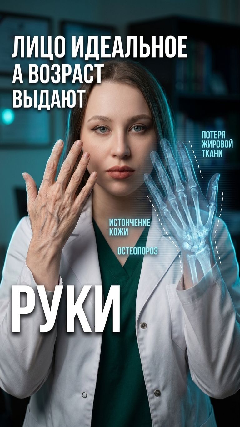 🖐 Лицу 40, а рукам все 60?