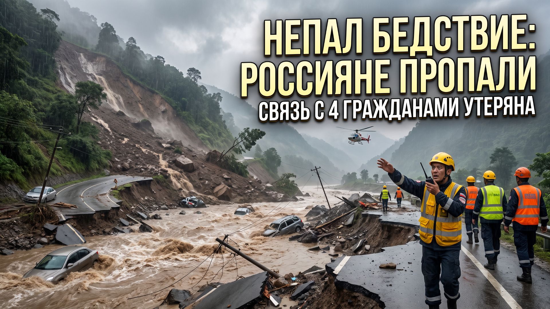 Срочно из Непала: с четырьмя россиянами пропала связь после мощного наводнения