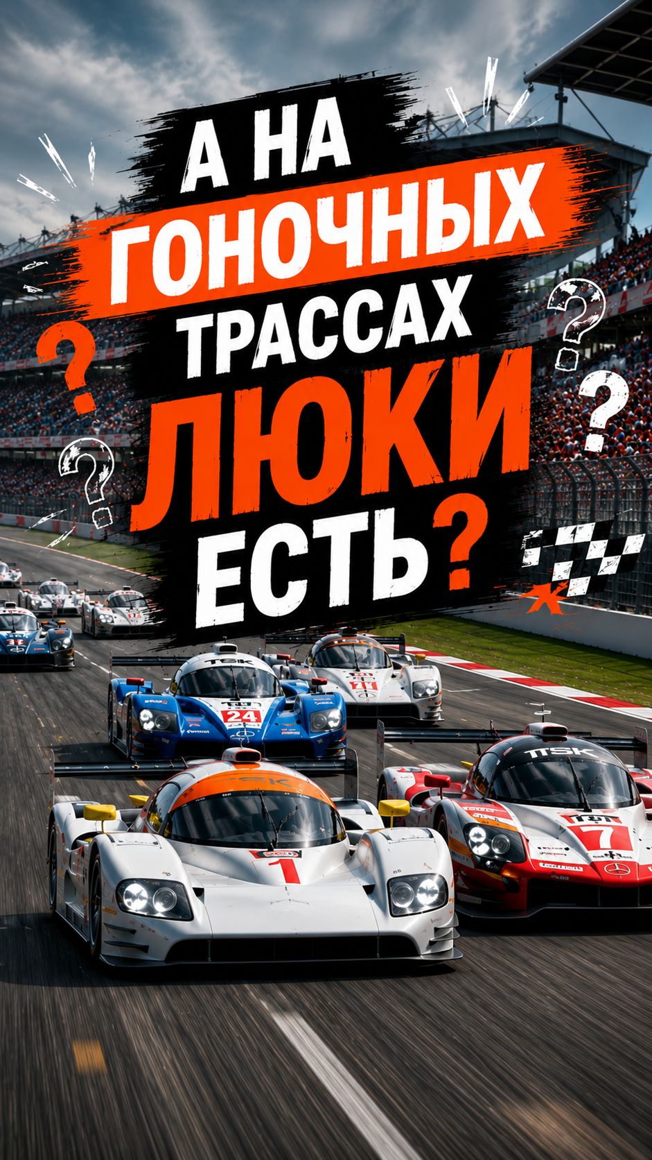 А на гоночных трассах люки есть? 🏎️