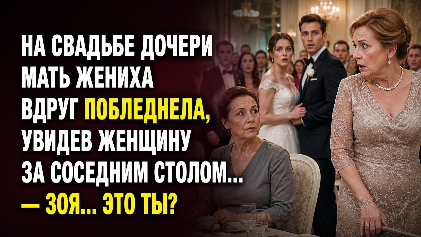 Увидев женщину за соседним столом, она побледнела произнесла имя, которого никто не ожидал услышать…