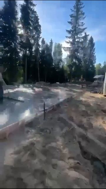 Заливаем плиту Раменское