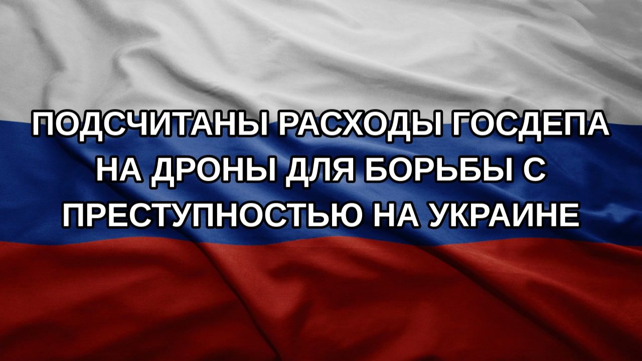 Подсчитаны расходы Госдепа на дроны для борьбы с преступностью на Украине