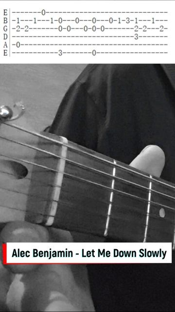 Alec Benjamin - Let Me Down Slowly #guitar #guitarcover #music #tabs #cover #табы #гитара