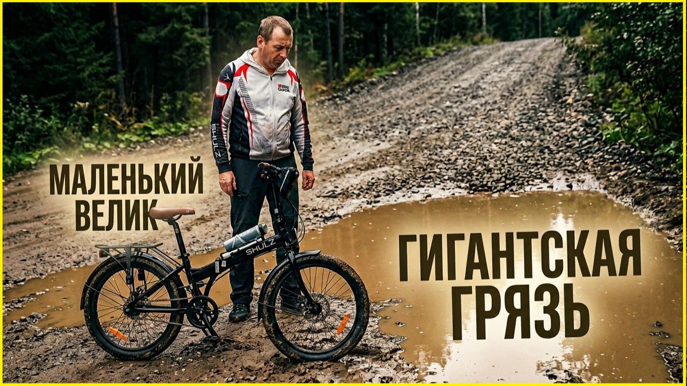 Это безумие! 56 км на складном Shulz по горам, лесам, болотам в 56 лет