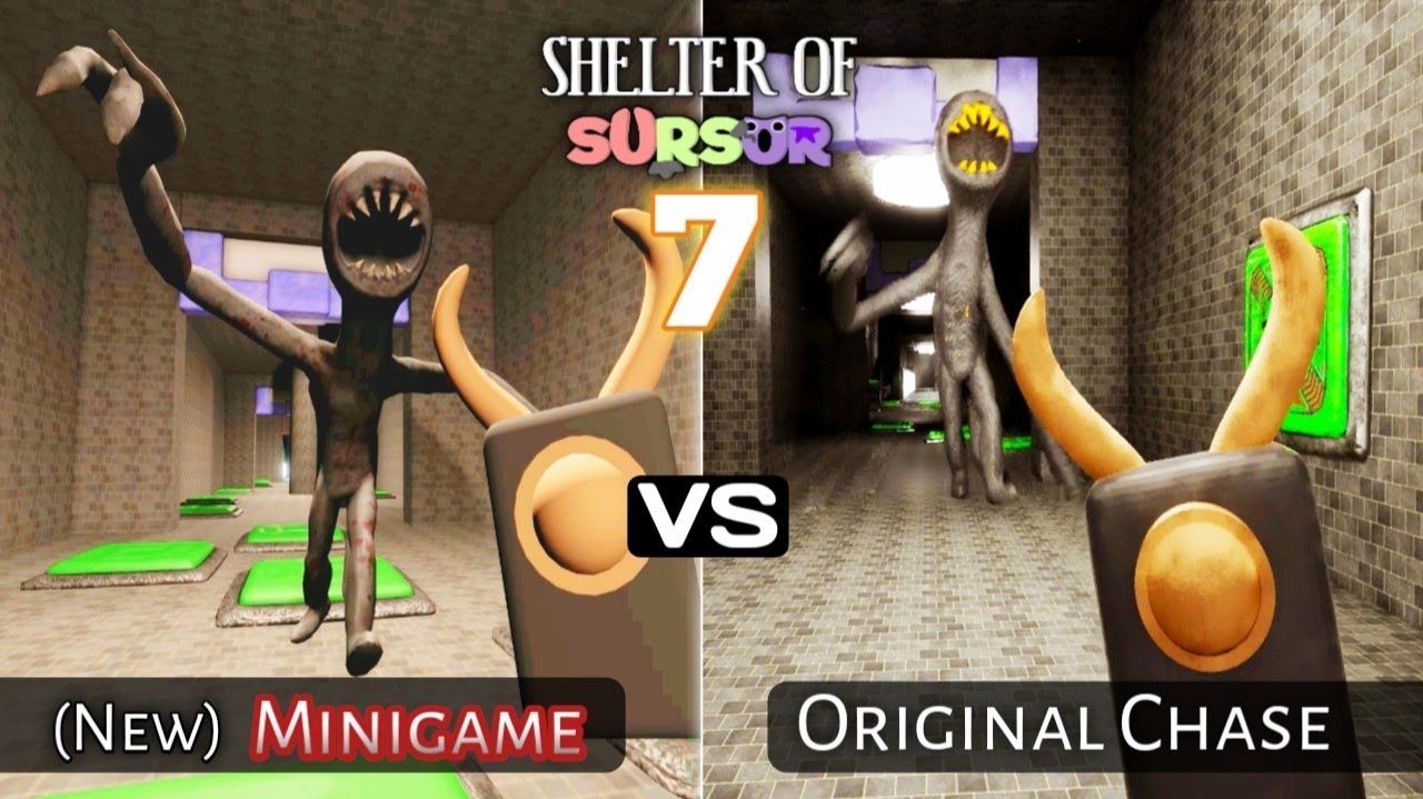 SHELTER OF SURSUR 7  МИНИ-ИГРА CREFACE CHASE vs ORIGINAL