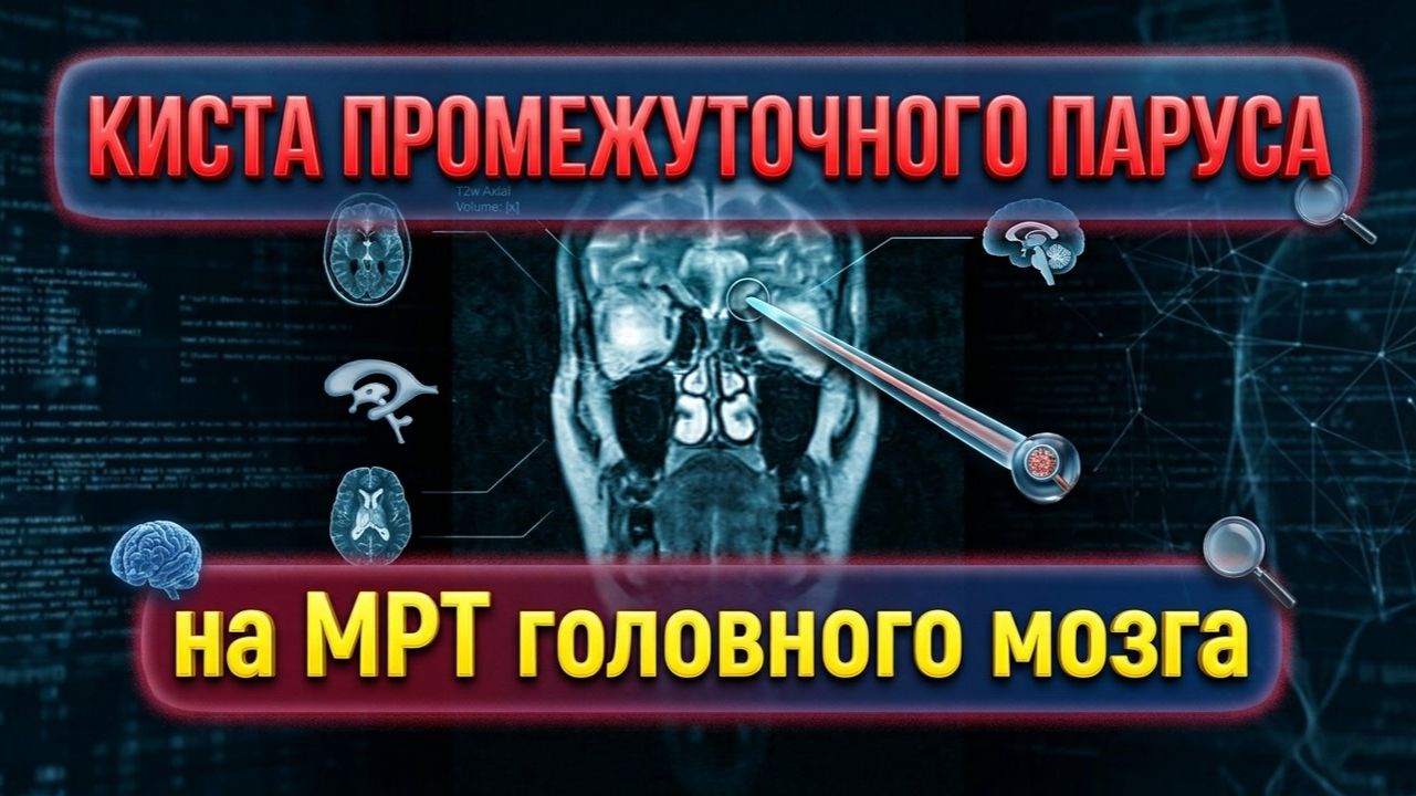 КИСТА промежуточного паруса и признаки дисциркуляторной энцефалопатии на МРТ мозга с РАСШИФРОВКОЙ