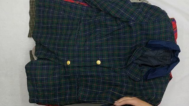 45677 Пиджаки шотландская клетка женские винтаж, 1пак, Giacchè Tartan Donna, секонд (vintage/extra)