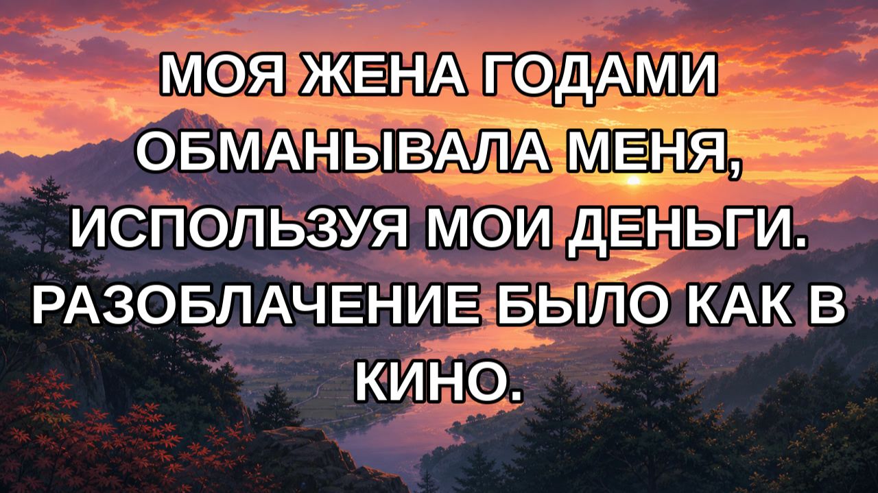 Моя жена годами обманывала меня, используя мои деньги. Разоблачение было как в кино.