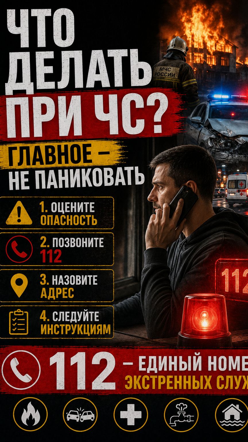 Что делать при наступлении чрезвычайной ситуации