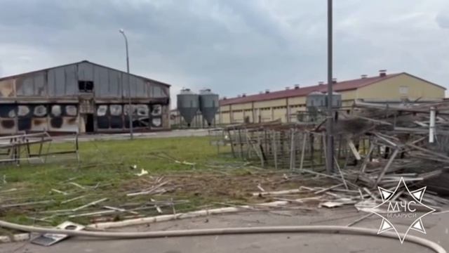 Спасатели ликвидировали пожар в здании птичника в Шкловском районе.