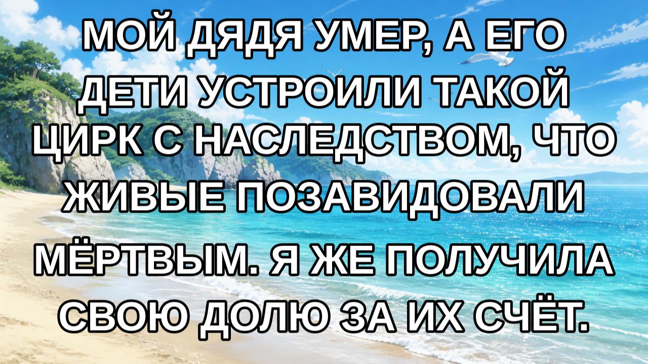 Мой дядя умер а его дети устроили такой цирк с наследством что живые позавидовали мёртвым. Я же