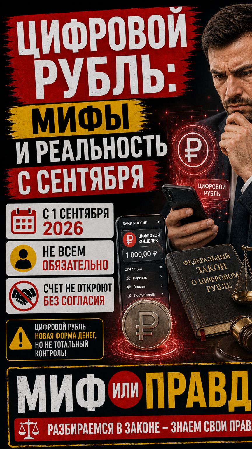 Цифровой рубль: мифы и реальность с сентября