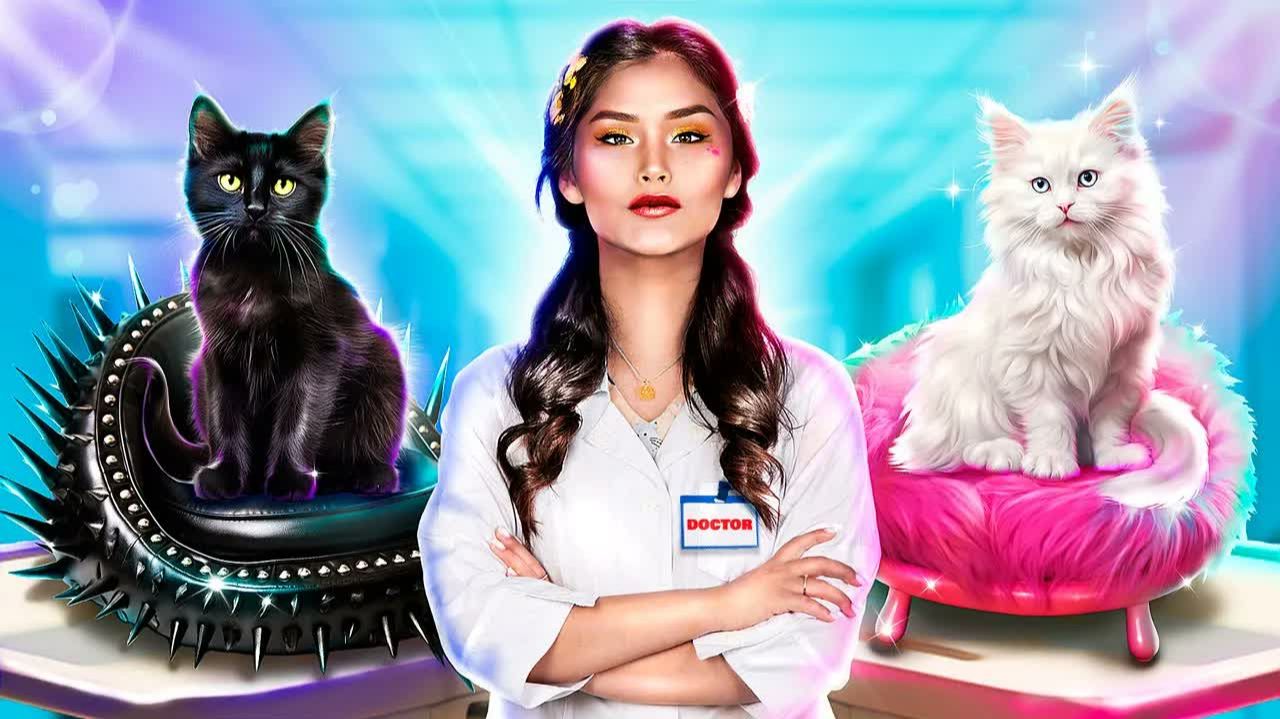 Мы спасли беременную кошку! Хороший vs плохой доктор!