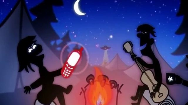 Night outing in the woods