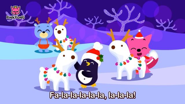 Украсим залы | Рождественские песни | Песни PINKFONG для детей