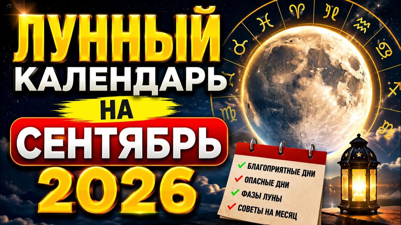 Лунный Календарь на СЕНТЯБРЬ 2026 года