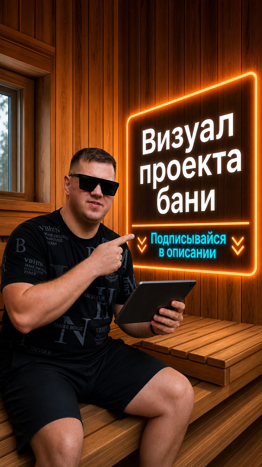 Визуал проекта бани. Заказчик сказал 