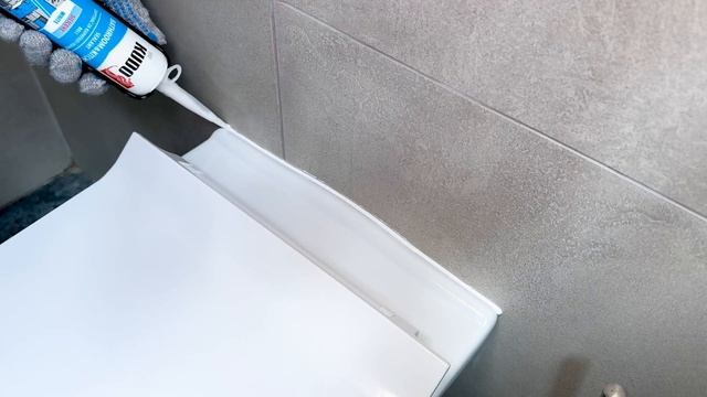 Герметик для ванной и кухни KUDO HOME силиконовый серый, 280 мл KSK-183