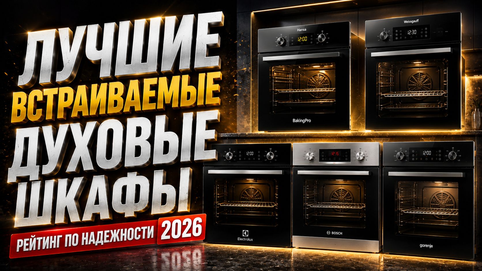 ТОП-5 самых надежных духовых шкафов — рейтинг 2026