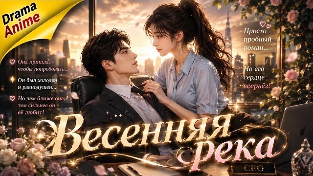 «Весенняя река»Она хотела лишь пробный роман, но босс влюбился без памяти! Китайская дорама аниме