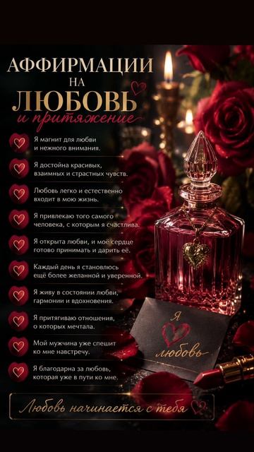 Аффирмации на любовь