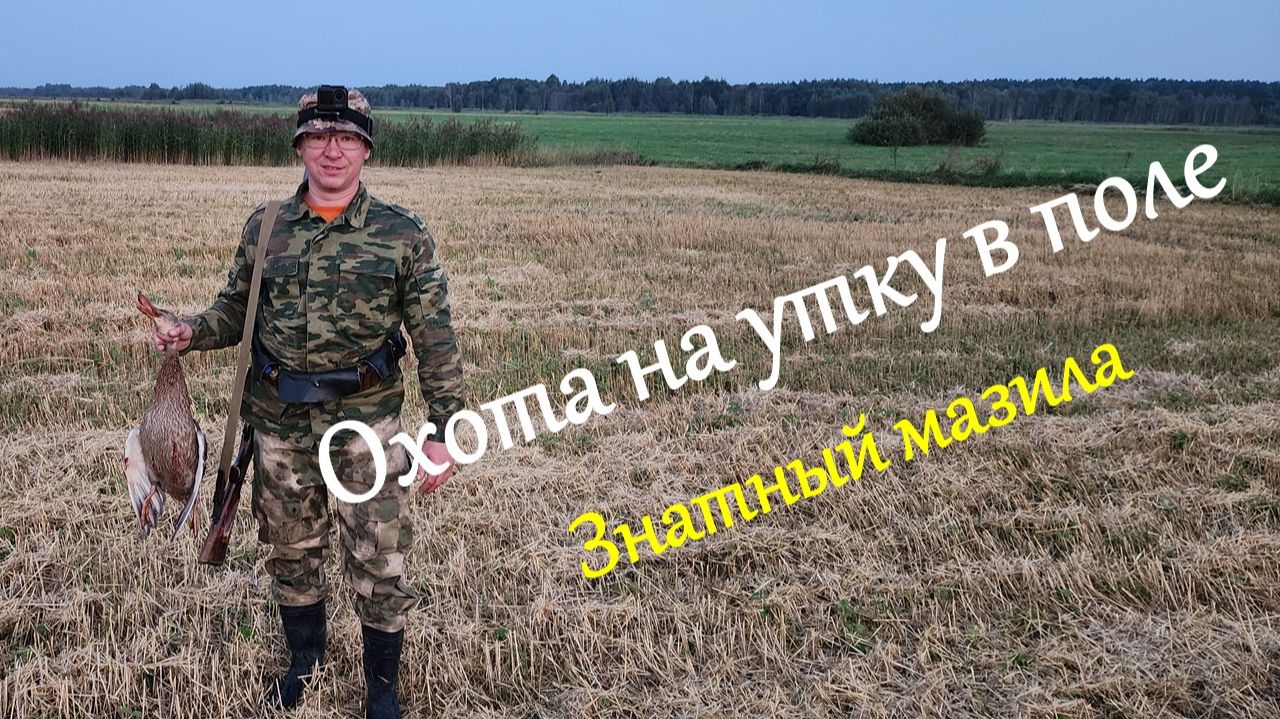 Охота на утку в поле. Знатный мазила