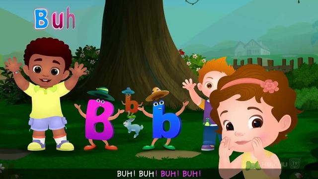 Учить английский весело  Буква B  Фонетика и изучение слов ChuChu TV для дошкольников