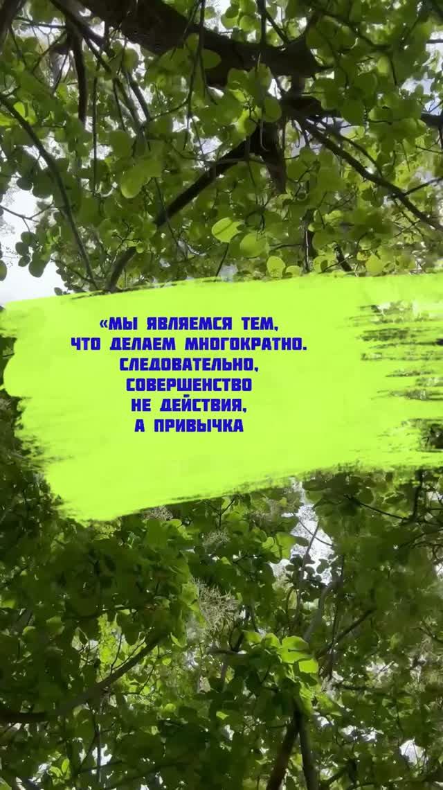 Привычки долгосрочны, а цели 🎯 временны.