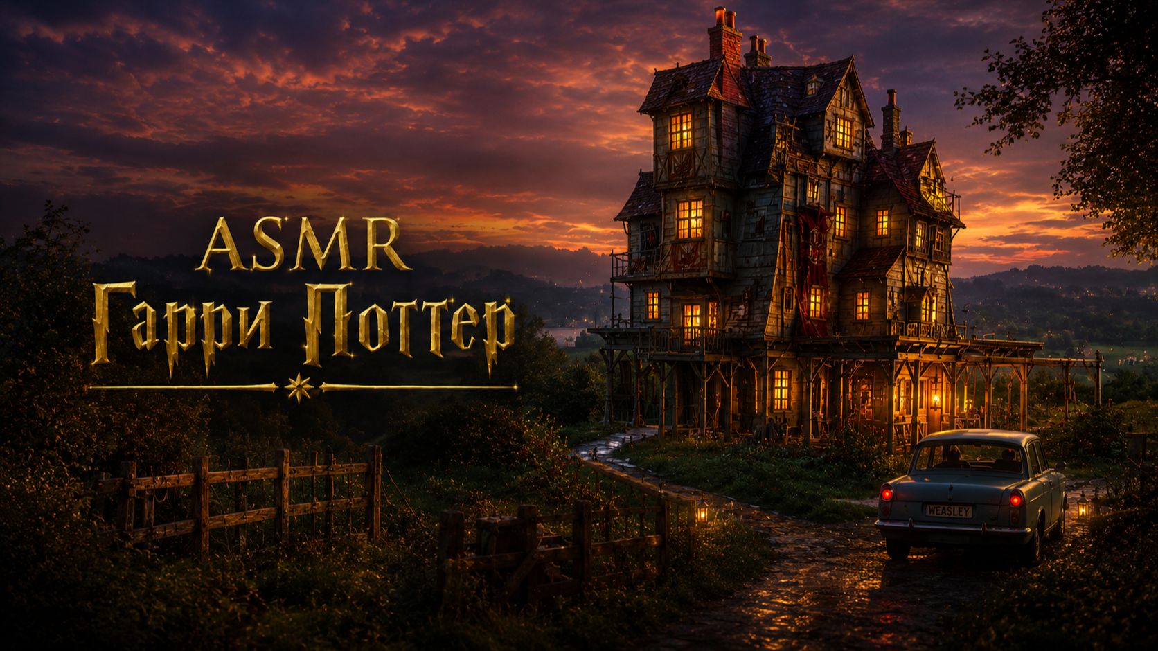 ASMR Уютный вечер в доме Уизли