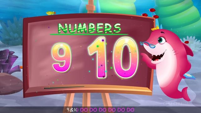 Песня про цифры Baby Shark  Учим цифры с Baby Sharks  Детские стишки и песни для детей от ChuChu T