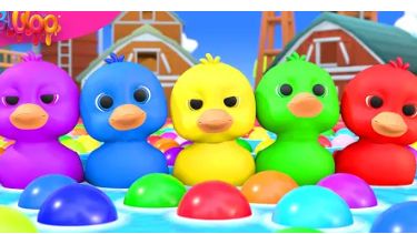 🎵 ПЯТЬ МАЛЕНЬКИХ УТЯТ Считалочка на английском — песенка для малышей 🦆🦆🦆🦆🦆