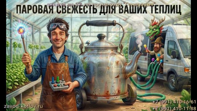 Открываю мобильную службу паровой обработки садовых теплиц изнутри