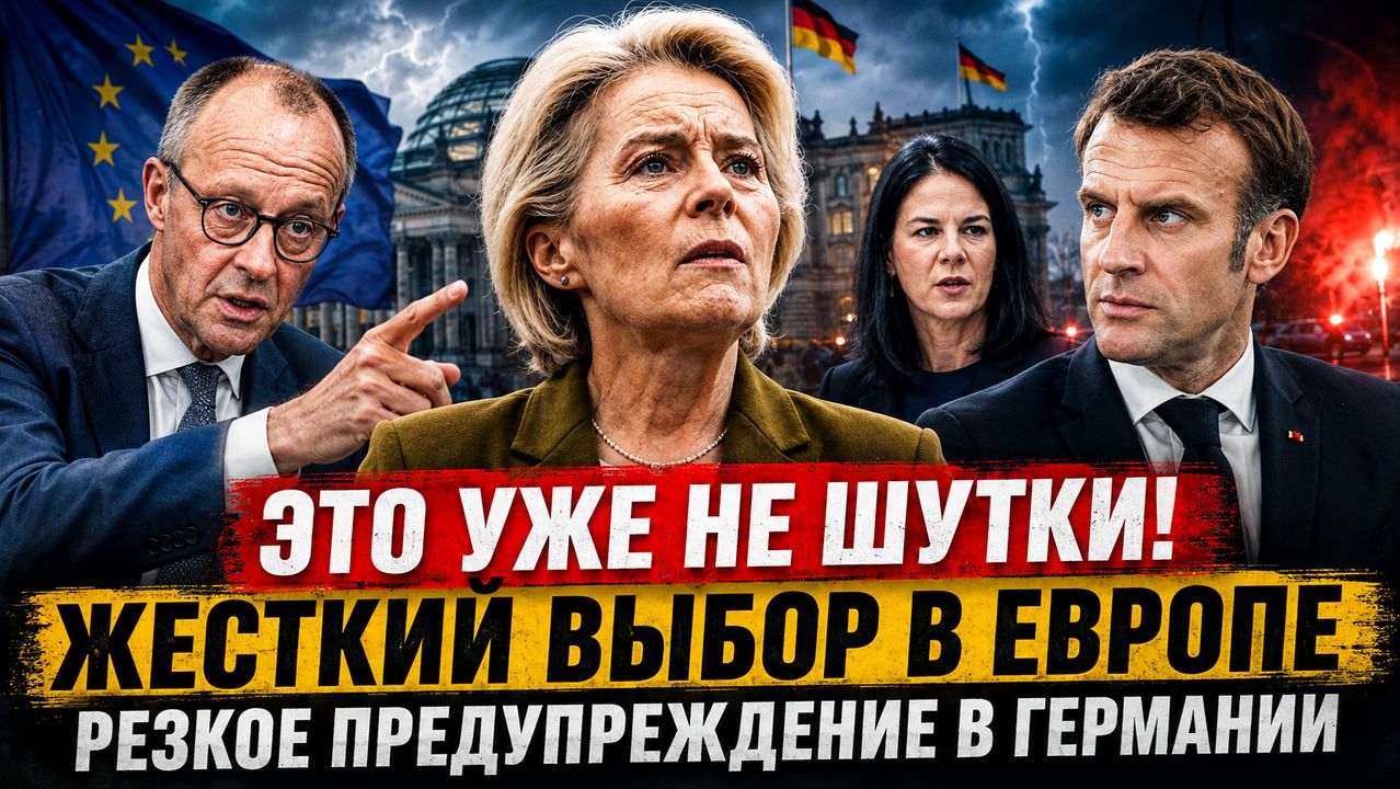 Это уже не шутки. Жёсткий выбор в Европе. Резкое предупреждение в Германии. Новости сегодня