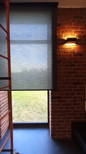Электропривод. Рулонные шторы  Coulisse L`42. Ткань Ямайка графит. Ф-ok Am35 Mel2 (wi-fi)  (5)