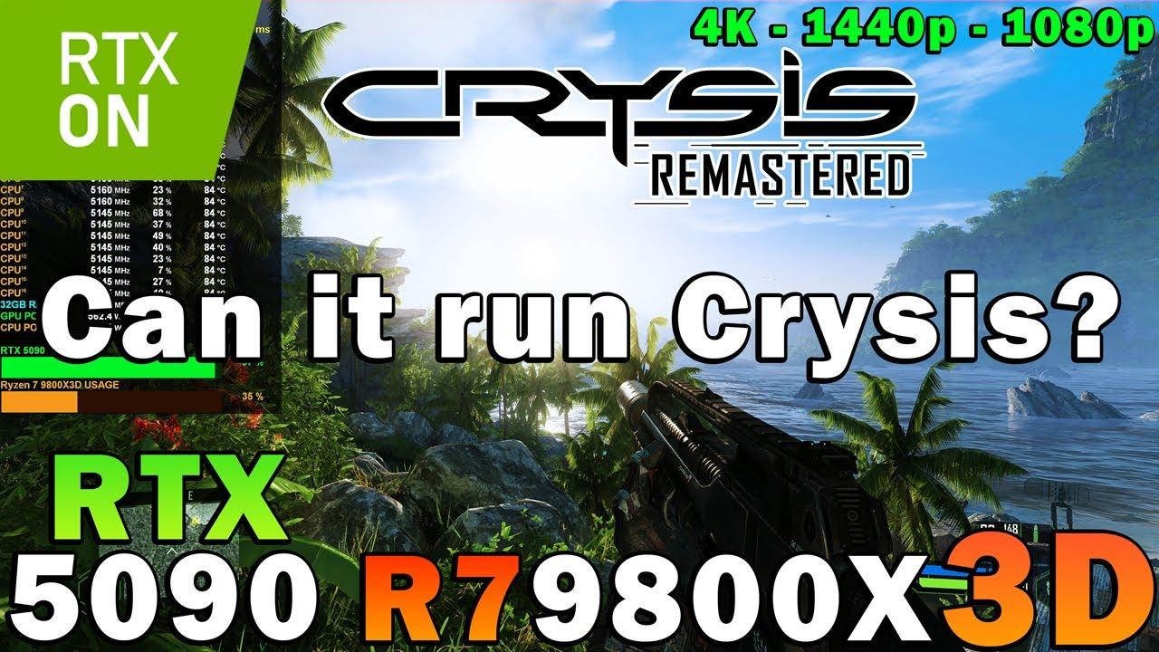Crysis Remastered | RTX 5090 | Ryzen 7 9800X3D | 4K - 1440p - 1080p | Maximum Settings