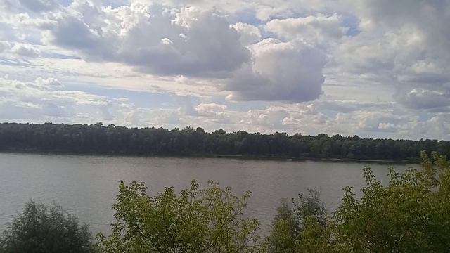 Река Иртыш искрится в лучах вечернего солнца! Август, +