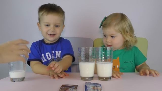 Пробуем Вкусные ВОЛШЕБНЫЕ СОЛОМИНКИ для Молока Tasting Quick Milk Candy Unboxing