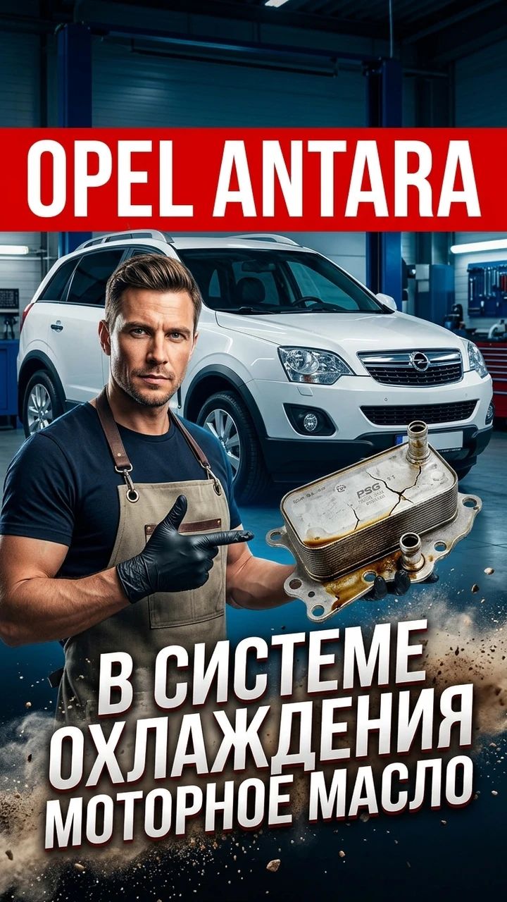 В системе охлаждения , моторное масло 😱 - Opel Antara