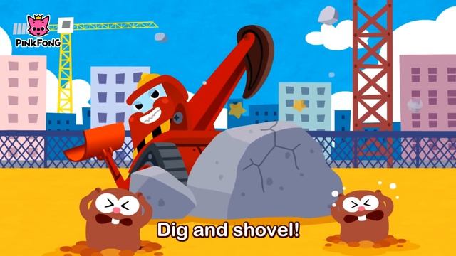 Бульдозер  Песни про машины  Песни PINKFONG для детей