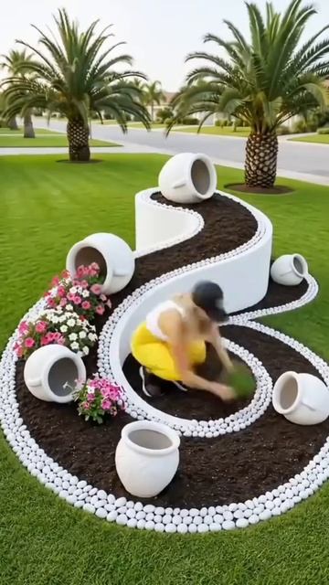 Отличные идеи для ландшафтного дизайна дома и дачи #дизайн #diy #ремонт #строительство #интерьер