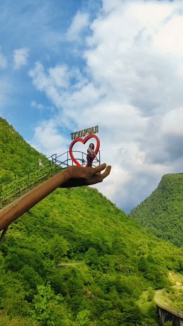 СМОТРОВАЯ “РУКА” В ТКУАРЧАЛЕ ✋⛰️