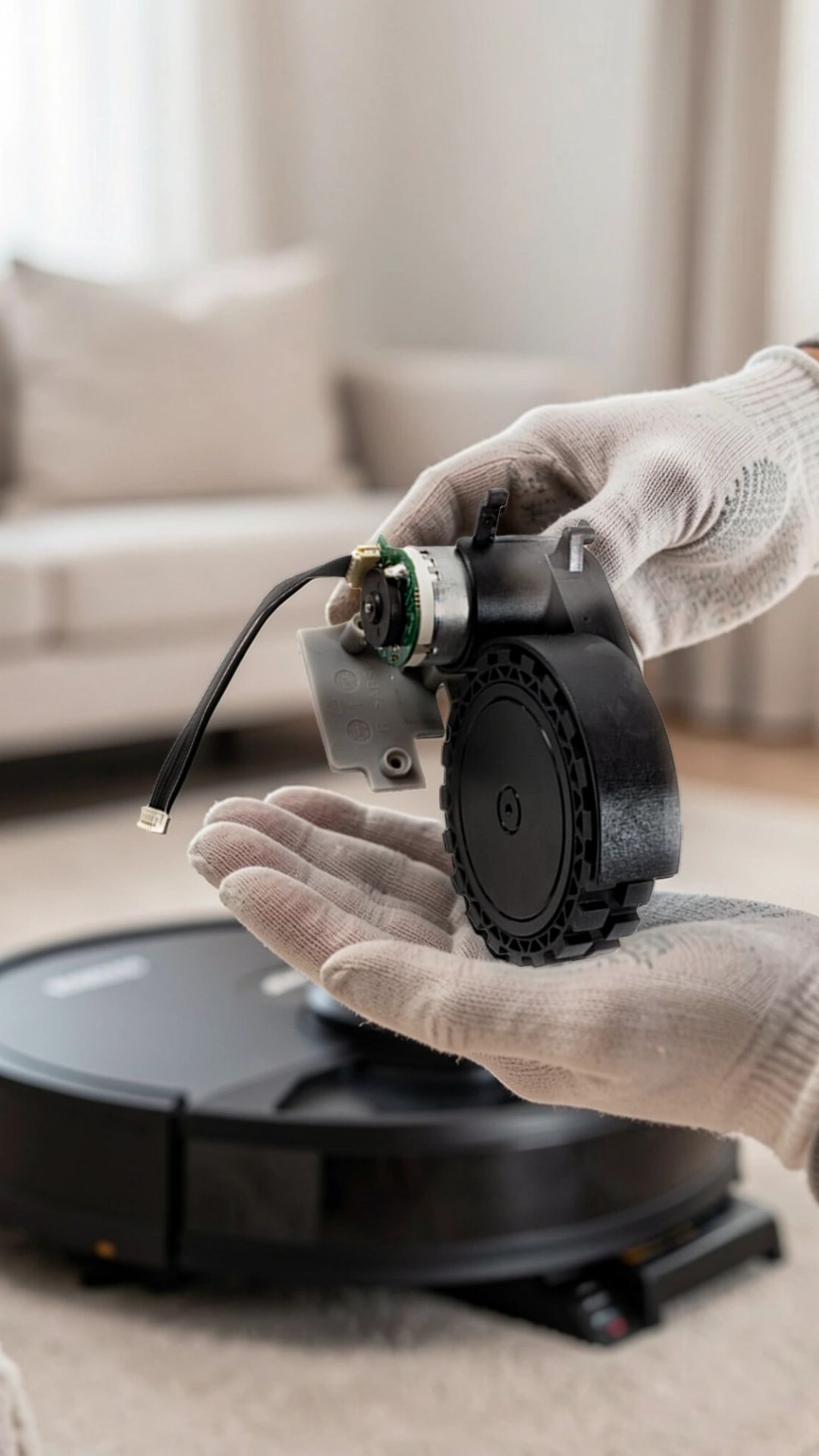 Модуль колеса правый робота-пылесоса РЕДМОНД VR1328S WiFi