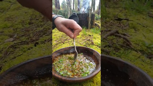 Пьяный» лосось на костре