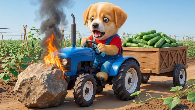 Приключения щенка на ферме!