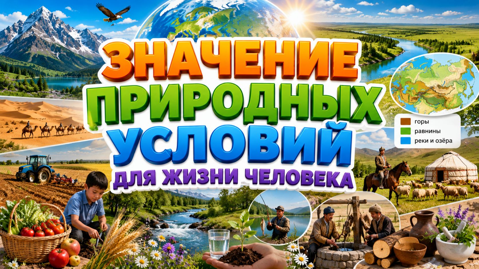 Значение природных условий для жизни человека. Познание мира, 2 класс