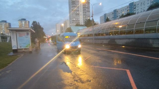 Маршрутка Mercedes Benz Спринтер борт 192146 маршрут 1358